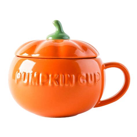 pumpkin mug with lid